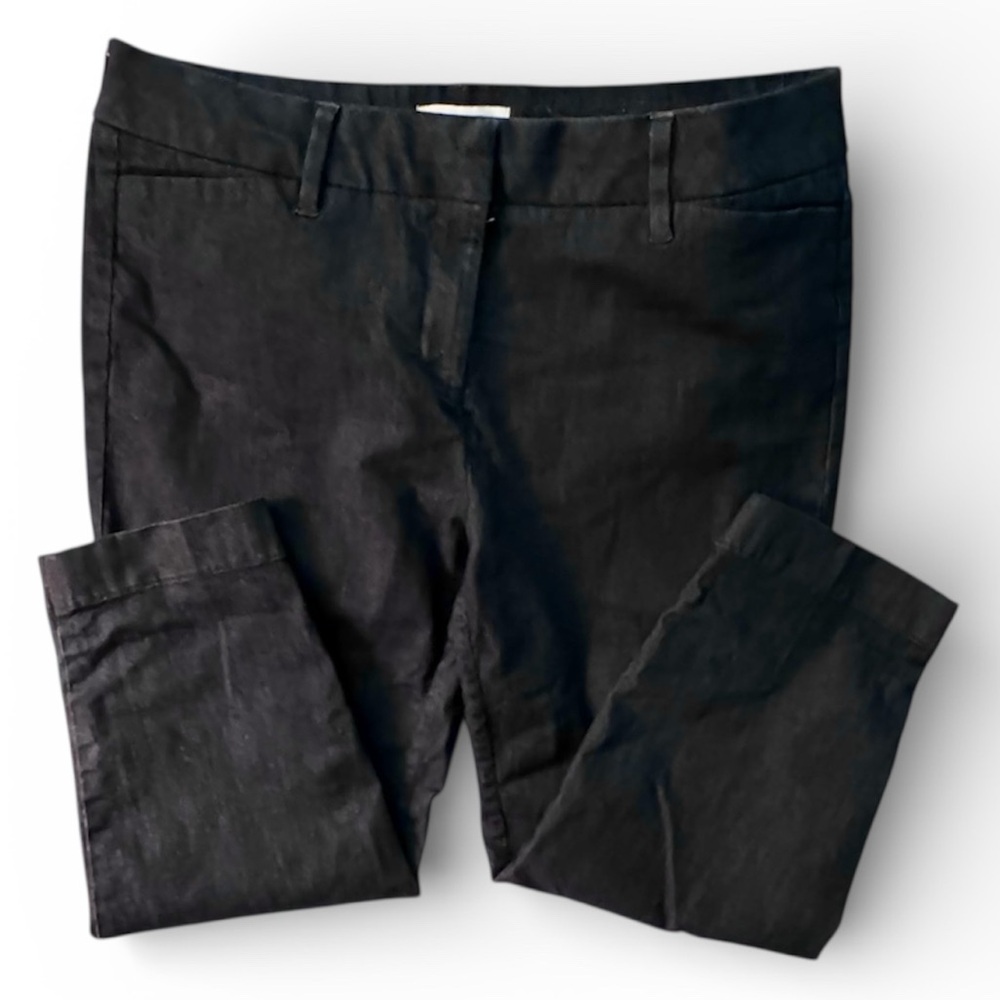 Liz Claiborne Emma Ankle Pants Women’s 10P Petite Dark Blue Demin Stretch EUC